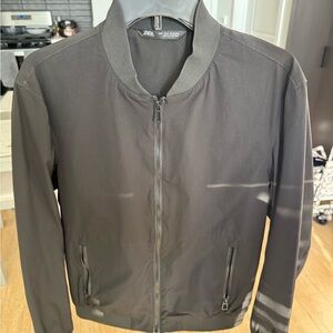 Zara Men's Charcoal Bomber Jacket